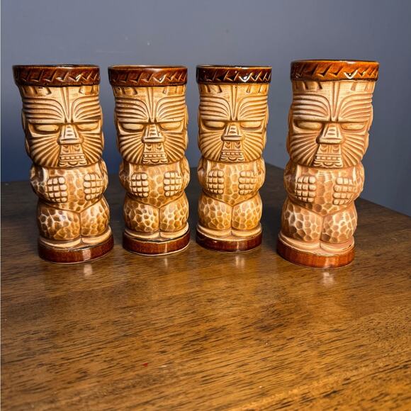 Vintage 70’s Hawaii KAI Otagiri Peanut Tiki Bar Mug Glass - Picture 2 of 6